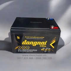Ắc quy Đồng Nai PA12-14 ( 12V-13.2Ah)/ Ắc quy xe đạp điện Đồng Nai 12V-13,2Ah ( PA 12-14)