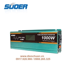 Kích điện sin chuẩn/ biến tần inverter sin chuẩn 1000W-12V/24V Suoer FPK-1000