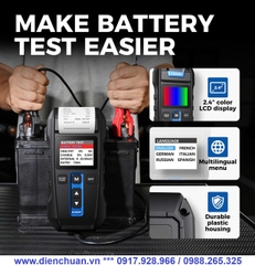 Máy kiểm tra ắc quy TOPDON BT300P ( Battery Tester TOPDON BT300P)