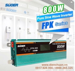 Kích điện sin chuẩn/ biến tần inverter sin chuẩn 800W-12V/24V Suoer FPK-800