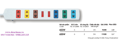 Ổ cắm kéo dài đa năng Lioa 6S5W 