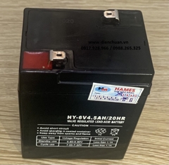 Ắc quy 6V 4.5Ah/20HR HY6-4.5 (Battery 6V 4,5Ah )