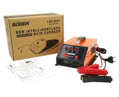 Sạc ắc quy Suoer 12V/24V 10A/ 5Ah-100Ah Suoer A02-1224M AGM/GEL Battery Charger