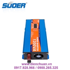 Máy kích điện 12V lên 1200VA 220V/ biến tần 12V sang 220V 1200VA ( tải liên tục 500W) - SUOER SAA-D1200A