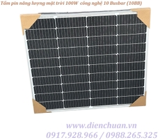 Tấm pin năng lượng mặt trời 100W mono 10 busbar thương hiệu ASIA