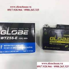 Ắc quy Globe WTZ5S-E 12V-4Ah dùng cho xe máy Air blade 110,Future 125,Wave 110,Wawe S/RS/RSX