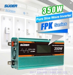 Kích điện sin chuẩn/ biến tần inverter sin chuẩn 350W-12V/24V Suoer FPK-350
