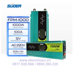 Kích điện sin chuẩn/ biến tần inverter sin chuẩn 1000W-12V Suoer FPM-1000
