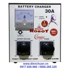 Nạp ( sạc) ắc quy Robot 30A 12V/24V/36V Dây đồng- Classy