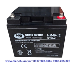 Ắc quy Hames 12V-40Ah HM40-12