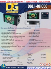Pin Lithium 48V-105AH ( DGLI-481050 ) dùng cho xe điện- xe golf- xe nâng