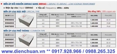 Biến Áp Đổi Nguồn 1 Pha LiOA 3KVA DN0302K2, điện vào 220V ra 200V