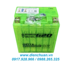 Ắc quy Duramoto GET7A ( 12V 7Ah) dùng cho xe máy Liberty, Medley, Vespa Sprint, SH nhập, Dylan, @, PS, SCR