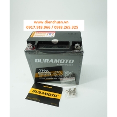 Ắc quy xe máy  Piaggio Vespa PX, Suzuki 125cc/250cc/EN 250, Honda 250 freeway -Duramoto GT9A ( 12V 9Ah)