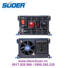 Máy kích điện 12V lên 220V 2000VA / Biến tần 12V sang 220V 2000VA ( tải liên tục 800W) - SUOER SAA-D2000A