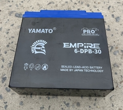 Ắc quy Yamato Empire Pro 12V-30AH dòng cao cấp nặng 7.1kg- Bình xước móp góc do vận chuyển, mới 100%- Bán thanh lý giá rẻ