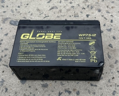 Ắc quy Globe 12V-7.5AH (WP7.5-12 )- Bình xước móp góc do vận chuyển, mới 100%- Bán giá rẻ
