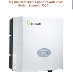 Bộ hòa lưới điện mặt trời GROWATT 3000 Model: Sungold 3000 ( 3KW / 1 phase )