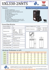 Bình ắc quy YUASA UXL330-2NNTS (2V-300AH)