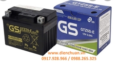 Bình Ắc quy xe máy GS GTZ5S-E (12V-3.5AH) dùng cho xe Wave, Cuxi, Exciter, Future, Lexam, Mio, Nouvo, Nozza, SNA Model, Suzuki 125, Suzuki Hayate 125, Suzuki Shorgun R125