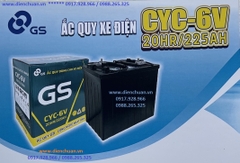 Ắc quy xe điện xe Gofl xe nâng GS 6V 225Ah ( GS CYC-6V 20HR/225AH)