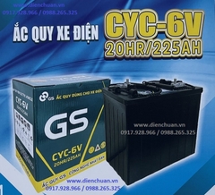 Ắc quy xe điện xe Gofl xe nâng GS 6V 225Ah ( GS CYC-6V 20HR/225AH)