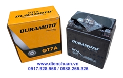 Ắc quy xe máy Liberty, Medley, Vespa Sprint, SH nhập, Dylan, @, PS, SCR- Duramoto GT7A ( 12V 7Ah)