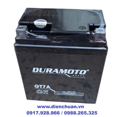Ắc quy xe máy Liberty, Medley, Vespa Sprint, SH nhập, Dylan, @, PS, SCR- Duramoto GT7A ( 12V 7Ah)