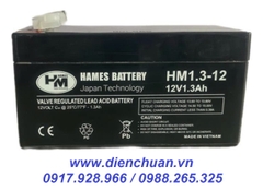 Ắc quy Hames HM1.3-12 ( 12V 1.3Ah )/ pin sạc 12V 1,3Ah