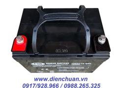 Ắc quy 12V 33AH Hames HM33-12 GEL xả sâu dùng cho xe điện tàn tật- Solar - kích điện inverter
