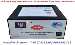 Máy sạc ắc quy tự động Hames 48V-200Ah HM-4820 LCD