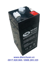 Ắc quy cân điện tử Hames HM4-4 ( 4V 4Ah )/ pin sạc 4V-4Ah