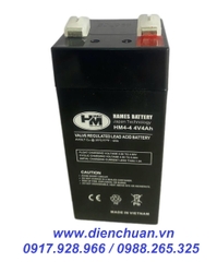 Ắc quy cân điện tử Hames HM4-4 ( 4V 4Ah )/ pin sạc 4V-4Ah