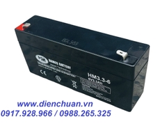 Ắc quy Hames HM3.3-6 ( 6V 3.3Ah )/ pin 6V-3.3Ah