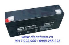 Ắc quy Hames HM3.3-6 ( 6V 3.3Ah )/ pin 6V-3.3Ah