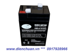Ắc quy 6V 5Ah HAMES HM5-6 / pin 6V-5Ah