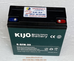 Bình quy xe máy điện 12V 30Ah KIJO 6-GFM-30