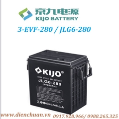 Ắc quy KIJO 6V 280Ah ( 3-EVF-280AH/ JLG6-280) dùng cho xe điện du lịch- xe Golf