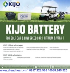 Bình ắc quy KIJO 8V- 210AH  4-EVF-170 dùng cho xe điện du lịch- xe Golf