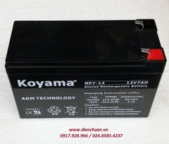 Ắc quy Koyama 12V 7ah NP7-12