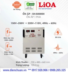 Ổn áp Lioa SH-50000II ( 50KVA 150-250V)