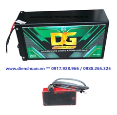 Pin Lithium dùng cho xe đạp điện 48V 15Ah ( DGLI-4815 )/ Ắc quy Lithium Đức Giang- Tia Sáng 48V-15Ah
