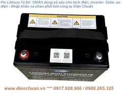 Pin lithium 12.8V 100Ah HAMES L.PR 12V100 ( Ắc quy Lithium 12V 100Ah/ 12.8V 100AH)