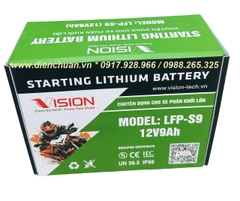 Ắc quy ( pin) lithium 12V 9Ah dùng cho xe máy HARLEY DAVIDSON, PLK, Ducati, Kawasaki,BMW, Honda, Yamaha, Suzuki  