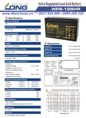 Ắc quy Long WP9-12SHR ( 12V-9Ah )