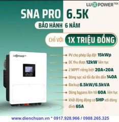 Inverter Hybrid Luxpower SNA PRO 6.5kW/ Biến tần hòa lưới có lưu trữ Luxpower SNA PRO-EU 6.5K 6500W ip66