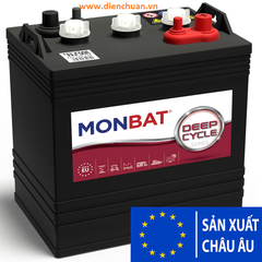 Ắc quy xe điện- xe golf Monbat 6VUS DC-225 (6V 225Ah )