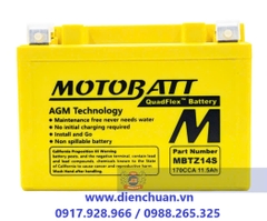 Ắc Quy Motobatt MBTZ14S ( 12V-11.5Ah ) CCA 170