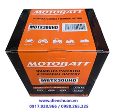 Ắc quy Motobatt MBTX30UHD/ Motobatt MBTX30UHD ( 12V 33AH) large displacement motorcycle battery