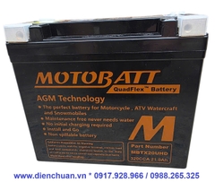 Ắc quy Motobatt MBTX20UHD/ Motobatt MBTX20UHD ( 12V 21AH) large displacement motorcycle battery
